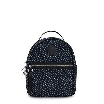 Kipling Kae Printed Rucksäcke Schwarz | DE 1592KO