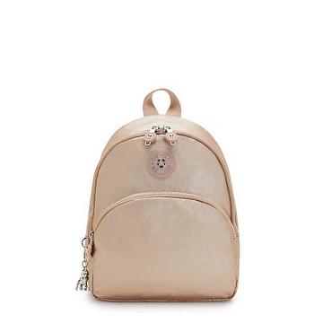Kipling Paola Small Metallic Rucksäcke Gold | DE 1600PJ