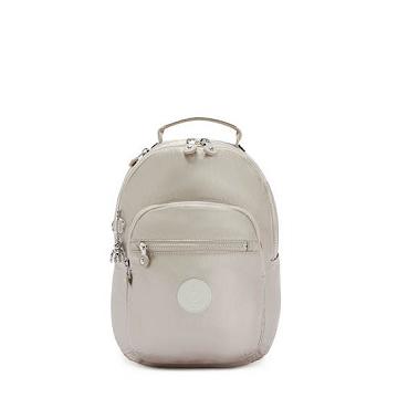 Kipling Seoul Small Metallic Tablet Rucksäcke Beige | DE 1610MQ