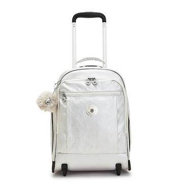 Kipling Gaze Large Metallic Rolling Rucksäcke Weiß | DE 1531QM
