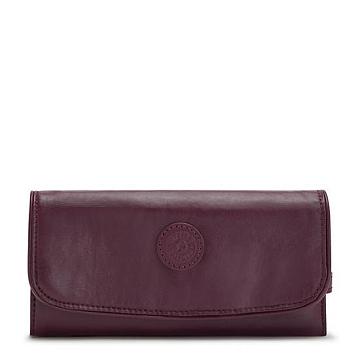 Kipling Money Land Metallic Snap Wallet Geldbörse Bordeaux | DE 2178RV