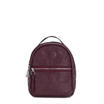 Kipling Kae Metallic Rucksäcke Bordeaux | DE 1590ZU
